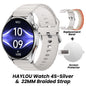 HAYLOU Watch 4S GPS Smartwatch - 1.43" AMOLED Display, 5-Satellite GPS, Bluetooth Calling, 18-Day Battery Life