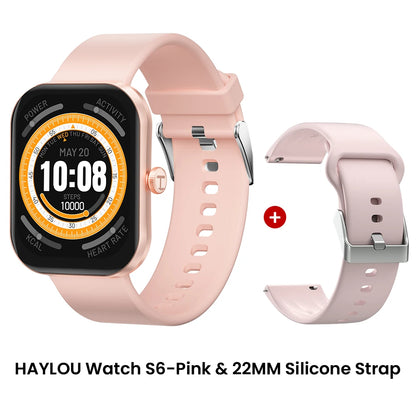 Haylou Watch S6 Smartwatch | 2.01" HD Display, Bluetooth Calling & 127 Sport Modes
