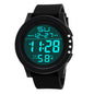 YIKAZE 55mm Digital Sports Watch | 50M Water Resistant, LED Backlight & Silicone Strap