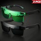 2PCS Classic Colorful Sports Sunglasses - One-Piece Lens, UV400 Unisex for Outdoor, Travel & Daily