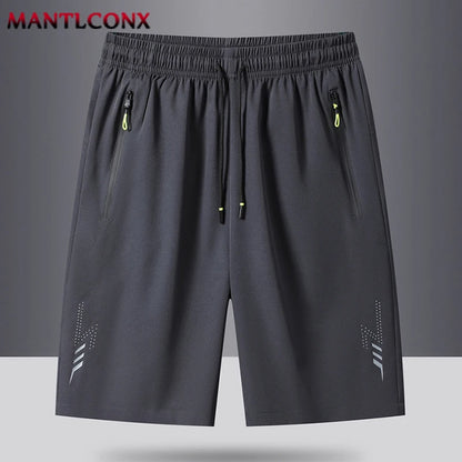 Men's Premium Quick-Dry Athletic Shorts | Elastic Waist, Secure Zipper Pocket & Stretch Fit