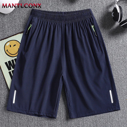 Men's Premium Quick-Dry Athletic Shorts | Elastic Waist, Secure Zipper Pocket & Stretch Fit