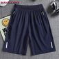 Men's Premium Quick-Dry Athletic Shorts | Elastic Waist, Secure Zipper Pocket & Stretch Fit