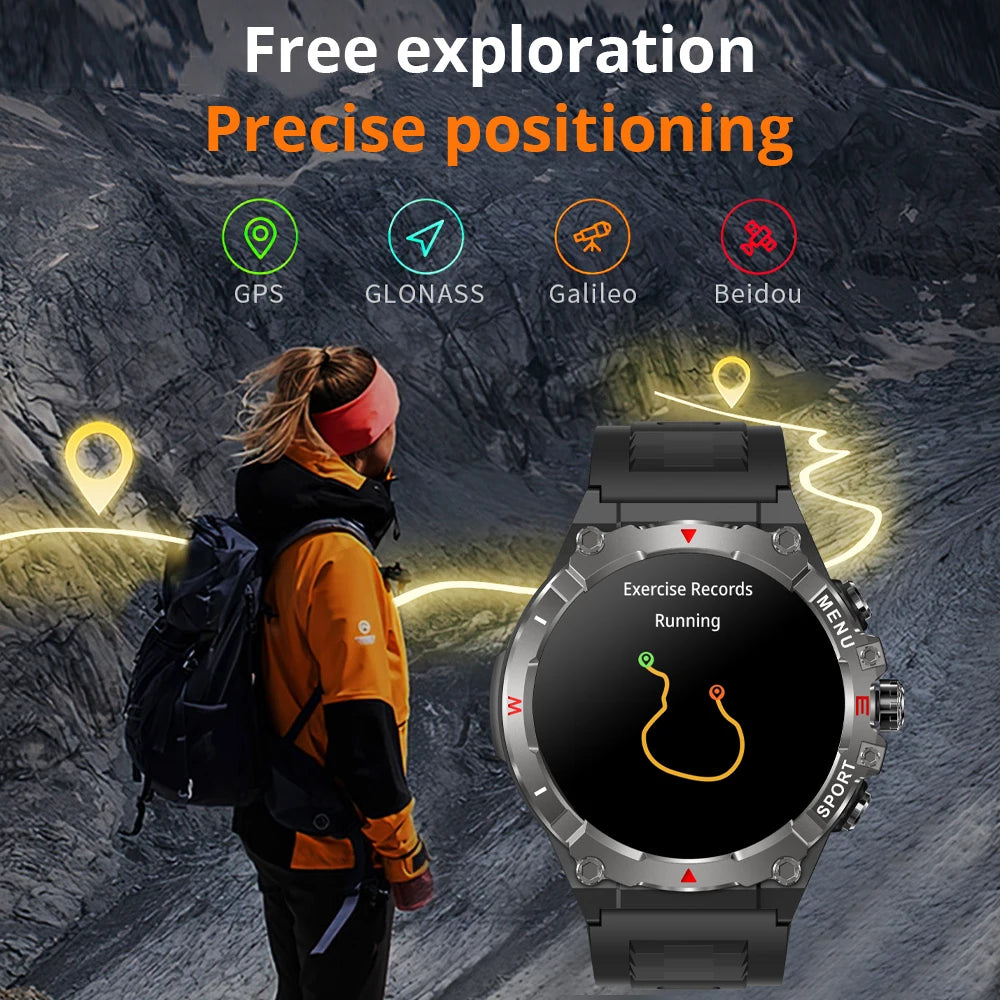 COLMI V76 GPS Smartwatch - 1.43" AMOLED Display, Bluetooth Calling, Multi-GPS & Altimeter, Outdoor Fitness Tracker