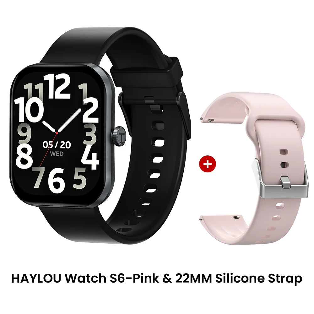 Haylou Watch S6 Smartwatch | 2.01" HD Display, Bluetooth Calling & 127 Sport Modes