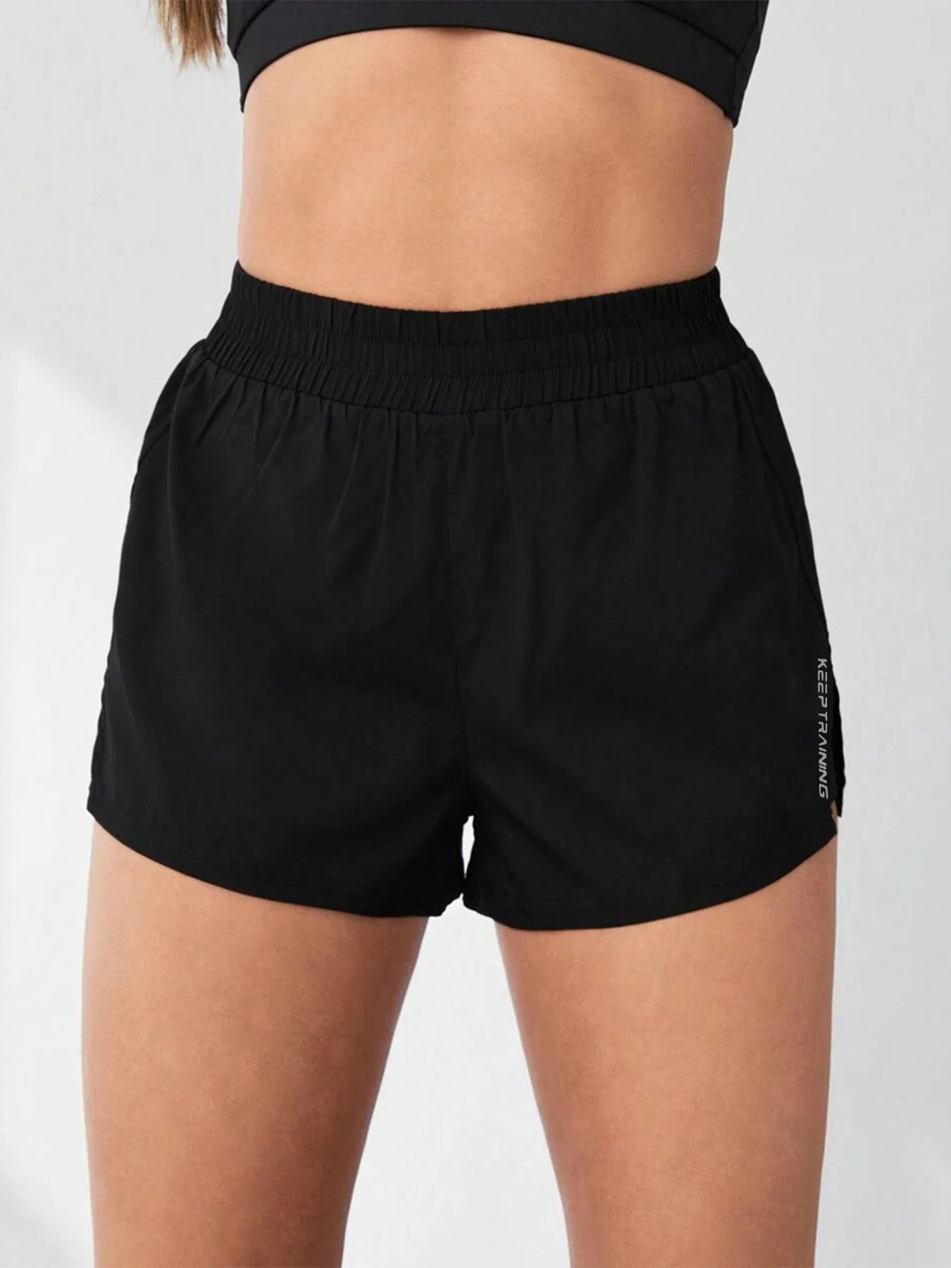 Women's High-Waist Stretch Shorts | Premium Terylene Blend, Functional Pockets & Slim Fit