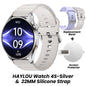 HAYLOU Watch 4S GPS Smartwatch - 1.43" AMOLED Display, 5-Satellite GPS, Bluetooth Calling, 18-Day Battery Life